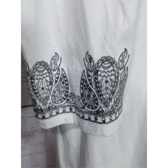 inc international concepts sequin tunic dress white pima‎ cotton 2x - Picture 5 of 9